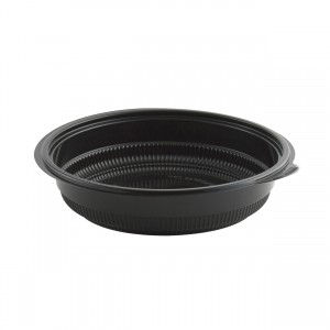 32oz Black Incredi-Bowl 8.5" Dia - 1.9" Deep Polypropylene