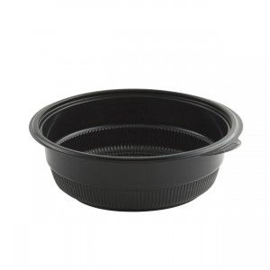 48 oz Black Incredi-Bowl 8.5" Dia - 2.7" Deep Polypropylene