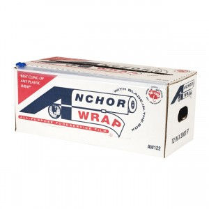 12" x 2000' Anchor Cling Film Wax Coated Slide Cutterbox