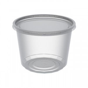 Clear 16oz Deli Cup and Clear Lid MicroLite Polypropylene