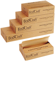 EcoCraft NK8 Dry Wax Deli Paper Natural 8" X 10.75" Interfolded