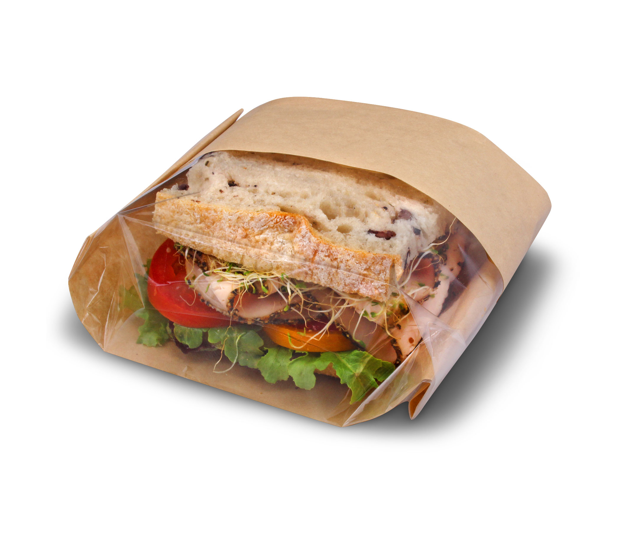 Dubl View ToGo! Deli Bag Natural 5.75" X 2.75" X 9.5"
