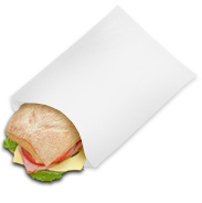 PB25 Sandwich Bag White 6.5" X 1" X 8"