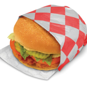 Foil/Paper Honeycomb Insulated Wrap Red Checkers 10.5" X 13"