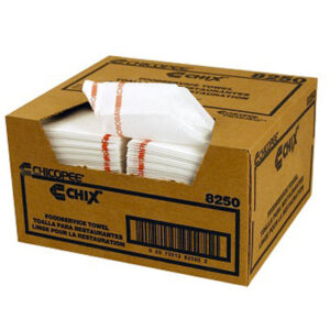 CHIX Foodservice Towel 5day 13.5x24 w/Microban Red Stripe wash/rinse