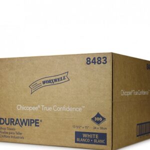 Durawipe Shop Towel White Heavy Duty 13.5x15 Flat