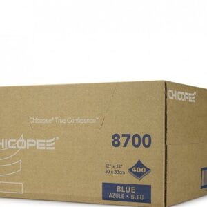 Veraclean Critical Cleaning Wipe Blue Medium Duty 12x13 1/4 Fold