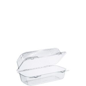 Staylock High Dome Hinged Container Oblong Clear  8 1/2 x 4 1/2 x 3 5/8
