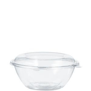 SafeSeal Tamper-Evident Bowls Clear 24 oz w/ Dome Lid