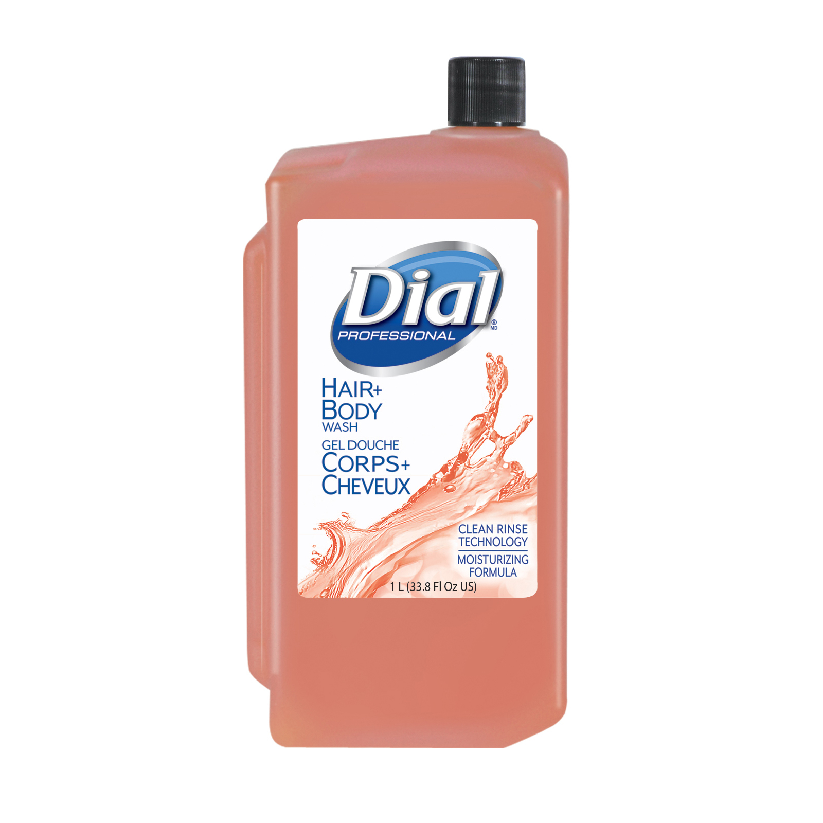 Hair & Body Wash Liquid 1 Liter Refill Peach Fragrance