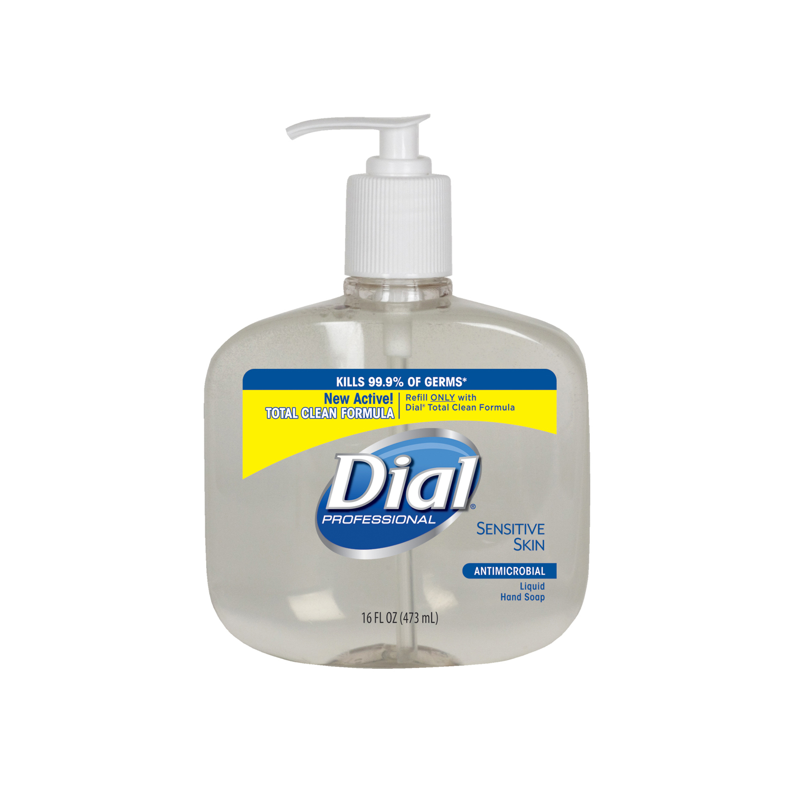 Sensitive Skin Liquid Soap w/ Pump 16 oz. Antimicrobial E2