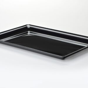 Party Tray Rectangle Tray Black, 21" X 14"