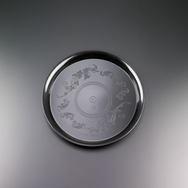 Deli Mate Round Tray Black, 12"