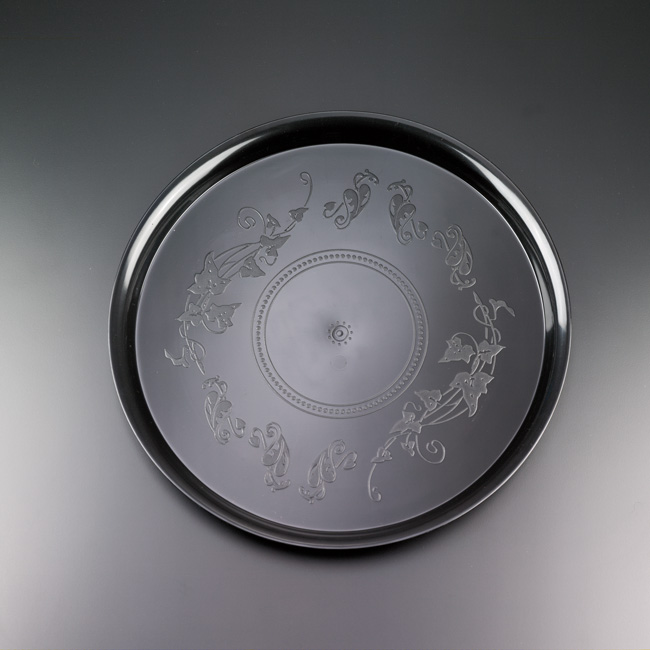 Deli Mate Round Tray Black, 16"
