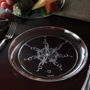Caterers Collections Dinner Plate Clear 9" Round