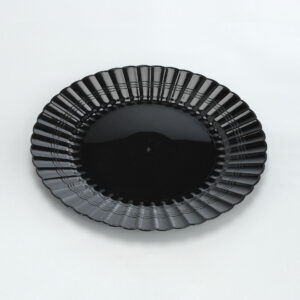 Resposables Round Dinner Plate Black, 9"