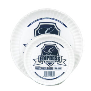 Uncoated Paper Plate 6" White