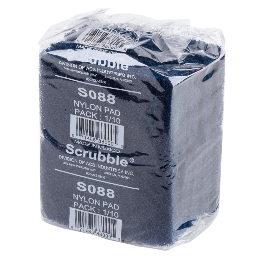 Extra Heavy Duty Scouring Pad Blue, 3.5" X 6"