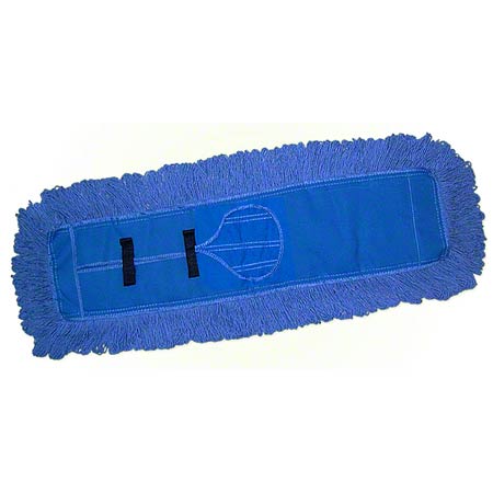 Loopend Dust Mop With Velcro 5X18 Loopend Blue Dust Mop