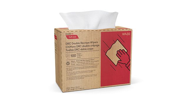 Tuff-Job DRC Medium Weight Wiper White 9.75" X 16.25" Pop-Up Box