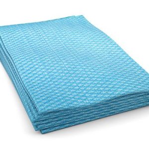 Tuff-Job Economy Foodservice Wiper Blue/White 12" X 24" 1/4 Fold