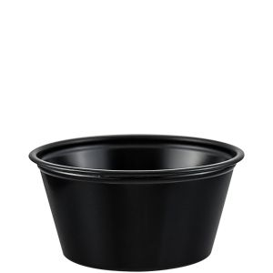 Cup Souffle 2 oz Plastic Black