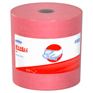 WypAll X80 Cloths Jumbo Roll Red 12.5" x 13.4" 475 Wipers/Roll