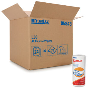 WypAll L30 Wipers Small Roll White 11.0" x 10.4" 70 Sheets/Roll