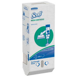 SCOTT Mega Cartridge Napkin System Grey Tabletop Dispenser 8x5.8x22.6
