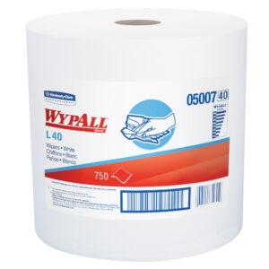 WYPALL L40 Jumbo Roll Wipers White 12.5" x 13.4" 750 Sheets
