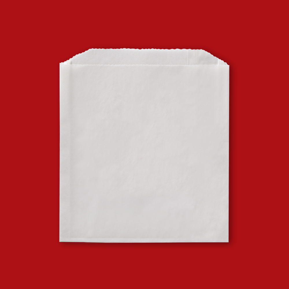 Plain Grease Resistant Sandwich Bag 6" x 3/4" x 6 1/2"
