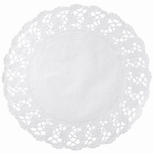 Kenmore Round Cake Lace Doilies White, 16.5"