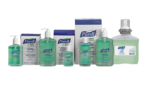 Purell Instant Hand Sanitizer Aloe 4 oz Bottle W/ Flip Cap  Clear