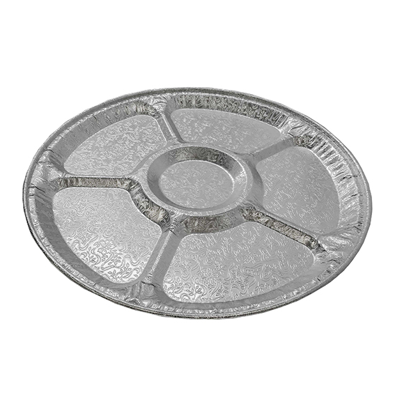 12" Embossed Lazy Susan Cater Tray