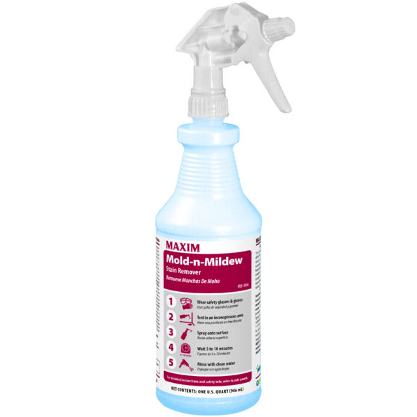 Maxim Mold-n-Mildew Stain Remover 1 Quart Clean Scent RB386