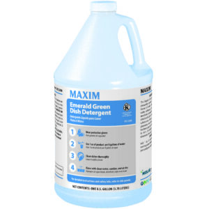 Maxim Emerald Green Dish Detergent 1 Gal, Herbal Bouquet Scent, KS2208