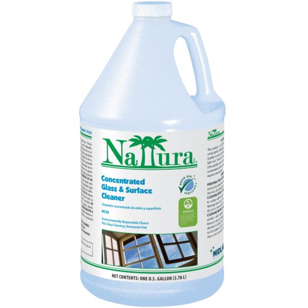 Nattura Concentrated Glass Cleaner 1 Gallon, No Scent, 9020, V.O.C.