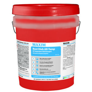 Maxim Best Dish All-Temp Detergent 5 Gallon No Scent MW3234