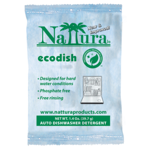 Nattura EcoDish Detergent Packet 1.4oz., No Scent, 9592