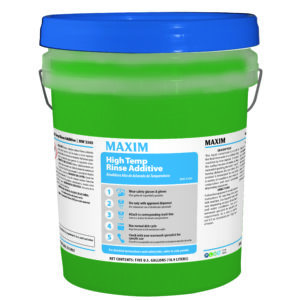 Maxim High Temp Rinse Additive 5 Gallon, No Scent, MW3340