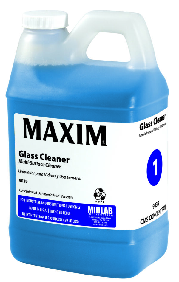 #1 Glass Gleaner 64 oz. Blue