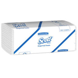 Scott Single-Fold Paper Towels White 9.3" x 10.25"
