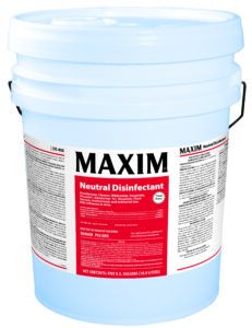 Maxim Neutral Disinfectant Cleaner 5 Gallon, Fresh&Clean Scent, DS408