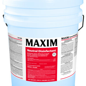 Maxim Neutral Disinfectant Cleaner 5 Gallon, Fresh&Clean Scent, DS408