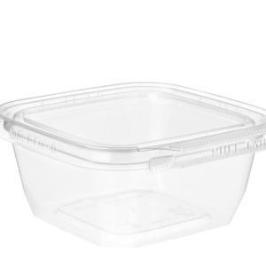 12oz Squareware Hinged Container Safe-T-Fresh Tamper Evident