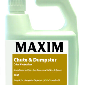 Maxim Chute & Dumpster Neutralizer 1 Quart, Citronella Scent, 5635