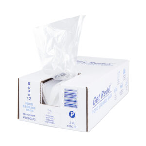 6" X 3" X 12" .68 mil Poly Food Bag