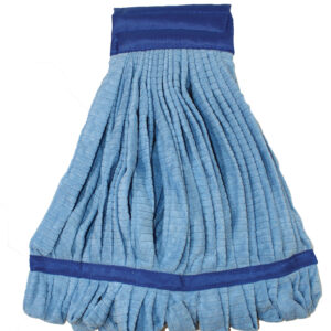 Microfiber Tube Wet Mop Large Blue Canvas Headband