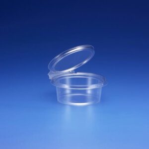 Safe-T-Fresh Hinged Container 4" Round / Deli 12 oz