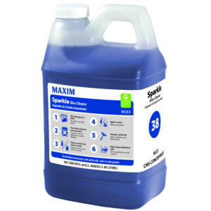 #38 Maxim Sparkle Glass Cleaner 64 oz., No Scent, 9533